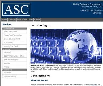Abilitysoftware.co.uk(ASC Home) Screenshot