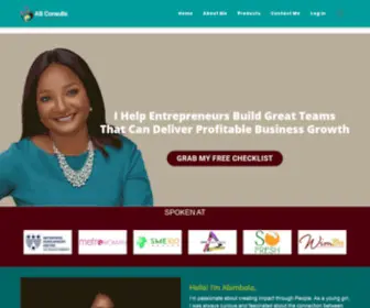 Abimbolaconsults.com(Building business) Screenshot