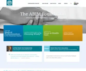 Abimfoundation.org(ABIM Foundation) Screenshot