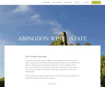 Abingdonestate.co.za(KZN's Premier Wine Estate) Screenshot