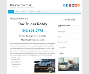 Abingdontowtruck.com(Abingdon Tow Truck) Screenshot