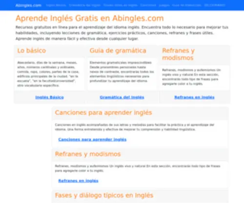 Abingles.com(Aprender Ingl) Screenshot