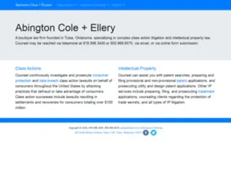 Abingtonlaw.com(Abington Cole + Ellery) Screenshot