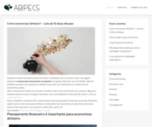 Abipecs.org.br(Associação Brasileira da Indústria Produtora e Exportadora de Carne Suína) Screenshot