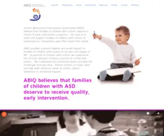 Abiq.org(Autism Behavioural Intervention Queensland) Screenshot