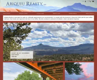 Abiquiuland.com(Abiquiu Land Northern New Mexico Real Estate) Screenshot