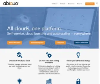 Abiquo.com(Hybrid Cloud Management Platform Software by Abiquo) Screenshot