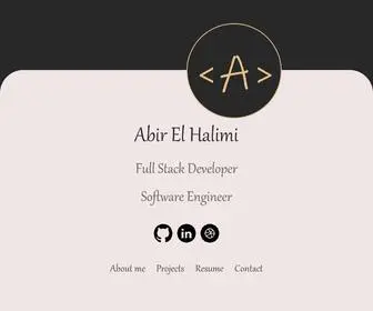 Abirelhalimi.com(Abir El Halimi) Screenshot