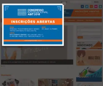 Abit.org.br(Associação Brasileira da Indústria Têxtil e de Confecção) Screenshot