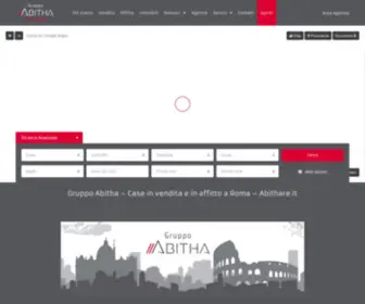 Abithare.it(Gruppo Abitha è il network di Immobili in vendita e in affitto a Roma) Screenshot