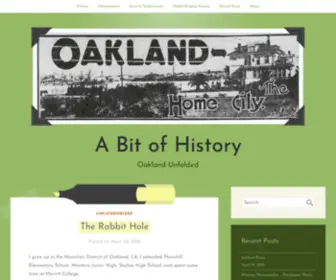 Abitofhistory.website(Oakland Unfolded) Screenshot