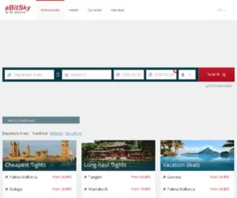 Abitsky.com(Cheap flights and last minute flights online) Screenshot