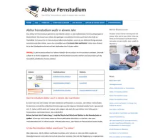 Abiturfernstudium.net(Das Abitur Fernstudium auch in einem Jahr nachholen) Screenshot