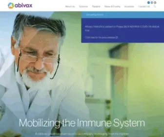 Abivax.com(Home) Screenshot
