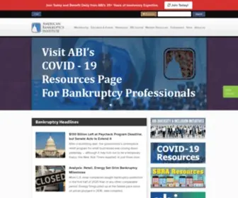 Abiworld.org(The Essential Resource for Today's Busy Insolvency Professional) Screenshot