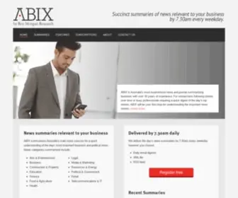 Abix.com.au(Australia's News Summarising Service) Screenshot