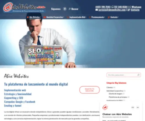 Abixwebsites.com(Presencia & Posicionamiento Web) Screenshot