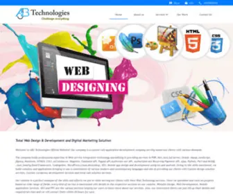 AbjTechnologies.com(Total web development and design solution services at ABJ Technologies) Screenshot