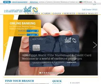Abkegypt.com(The Official site for Al Ahli bank of Kuwait K.S.C) Screenshot