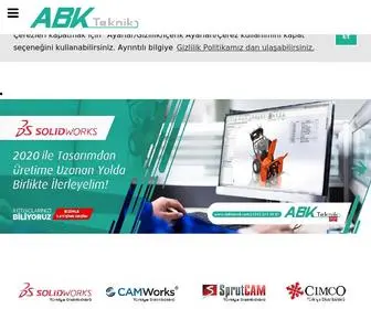 Abkteknik.com(SOLIDWORKS, 3DEXPERIENCE, SprutCAM, CAMWorks, RoboDK, CIMCO) Screenshot