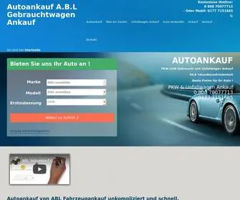 ABL-Fahrzeugankauf.de(Autoankauf ABL) Screenshot