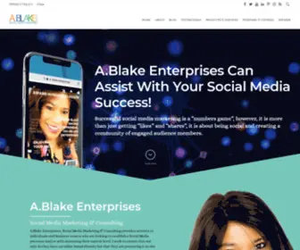 Ablakeenterprises.com(Social Media Marketer & Consultant) Screenshot