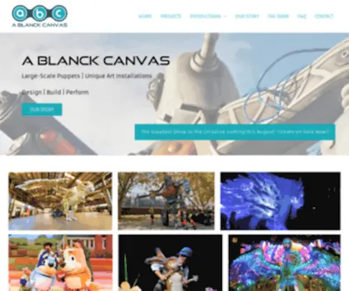 Ablanckcanvas.com(A Blanck Canvas) Screenshot