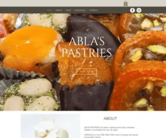 Ablaspastries.com.au(Abla's Pastries) Screenshot