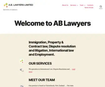 Ablawyers.co.nz(Lawyers Limited) Screenshot