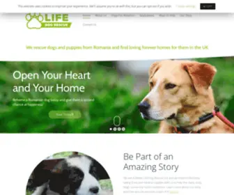 ABLDR.org.uk(A Better Life Dog Rescue) Screenshot