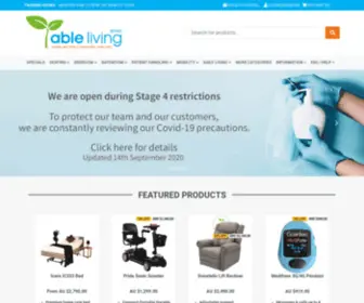 Able-Living.com(Able Living Group) Screenshot