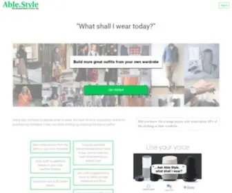 Able.style(Your personal stylist) Screenshot