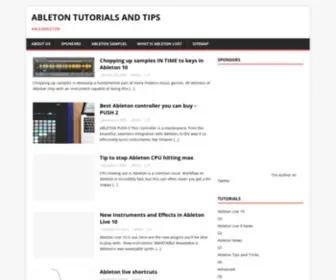 Able2Ableton.com(Ableton Tutorials and Tips) Screenshot