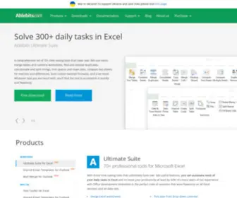 Ablebits.com(Professional tools for Excel) Screenshot