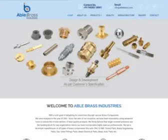 Ablebrass.com(ABLE BRASS INDUSTRIES) Screenshot