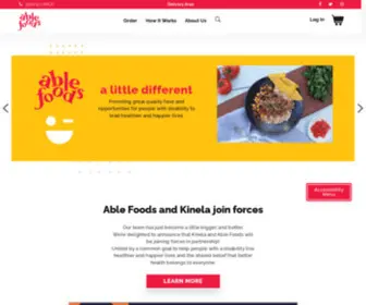 Ablefoods.com.au(Able Foods) Screenshot