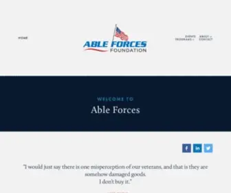 Ableforces.org(Able Forces) Screenshot