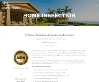 Ableinspector.com(Able Home Inspections) Screenshot