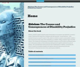 Ableismbook.com(The Causes and Consequences of Disability Prejudice) Screenshot