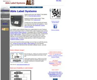 Ablelabelsystems.com(Able Label Systems) Screenshot