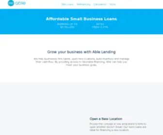 Ablelending.com(Collaborative Small Business Lending) Screenshot