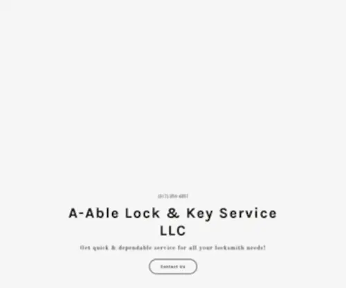 Ablelockandkey.com(Auto Locksmith) Screenshot