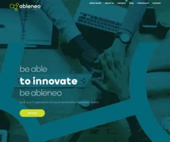 Ableneo.com(Be able to change) Screenshot