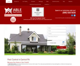 Ablepestcontrolpa.com(Pest Control) Screenshot