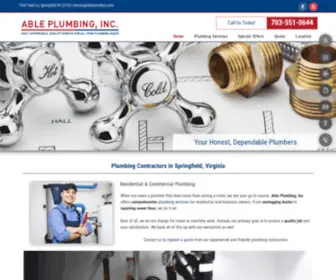 Ableplumbers.com(Plumbing Contractor) Screenshot