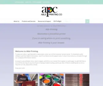 Ableprintingcompany.com(Our mission) Screenshot