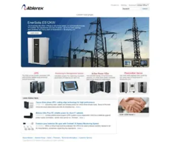 Ablerex.eu(Ablerex is the ideal partner in the uninterrupted power supply (ups)) Screenshot