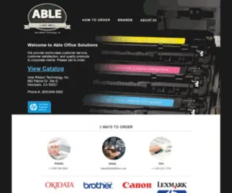 Ableribbon.com(Able Office Solutions) Screenshot