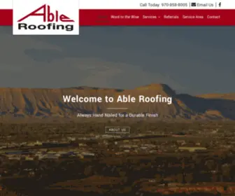 Ableroofingllc.com(Roof Repair Grand Junction) Screenshot