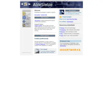 Ablestable.com(Serving the Creative Community) Screenshot